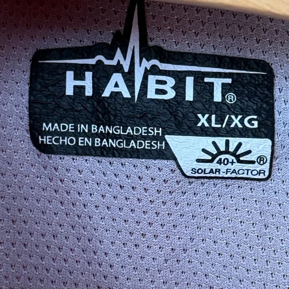 Habits Men’s fishing shirt XL - Picture 3 of 3